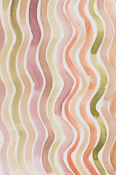 Wavy visual layout backdrop design with earthy colors