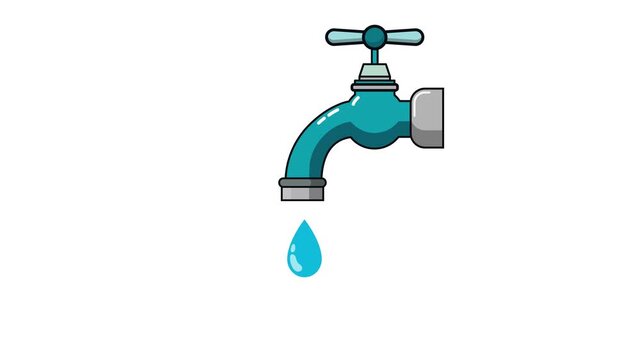 A dripping tap after being turned off. An empty tap.