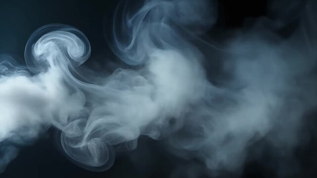 Smoke transition loop sideways drifting fog layers blending smoothly peaceful ambiance
