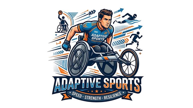 Professional athlete in racing wheelchair representing adaptive sports