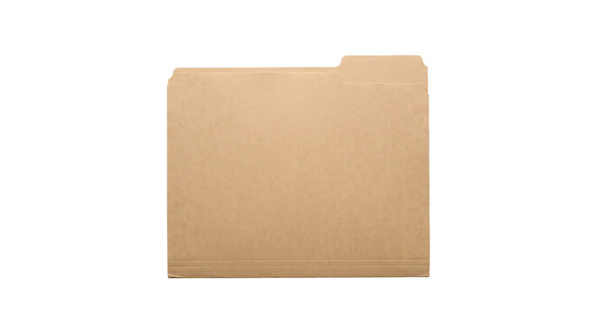 Simple manila file folder with a tab for organization and labeling