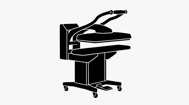Professional Textile Heat Press Equipment Solid Icon