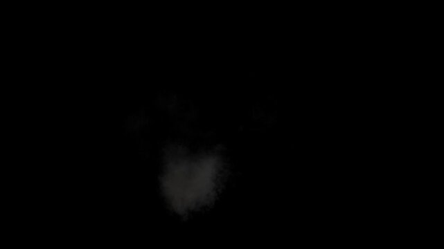 Bomb strike power eruption footage video 4k