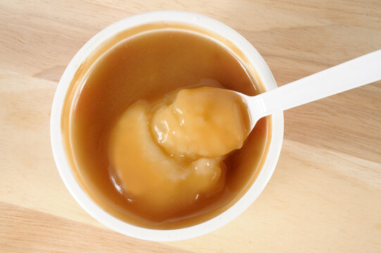 Mashed potatoes in a cup