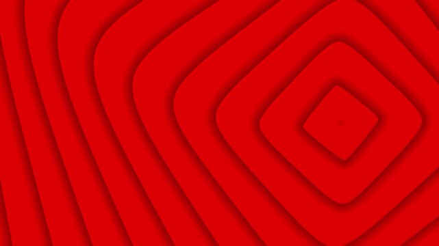 Abstract Red Geometric Pattern with Black Band Flowing Cinematically for Branding and Motion Graphics