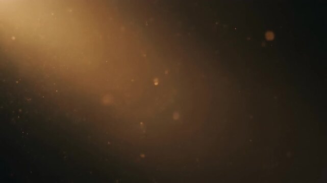 Soft amber haze glowing light on dark loop motion background