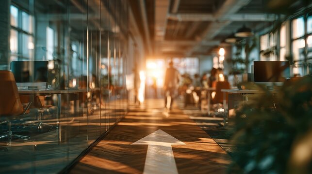 Entrepreneurship business expansion opportunity innovation sustainable profit selective focus startup culture surreal Manipulation modern coworking space.