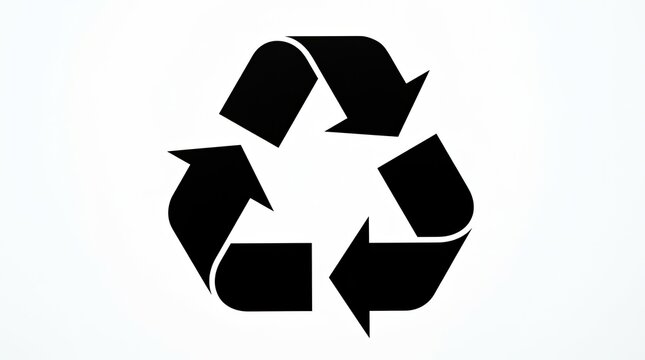 Recycle symbol icon vector illustration on white background