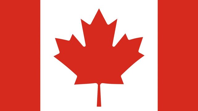Canada Labour Day Celebration Flag Background Loop.