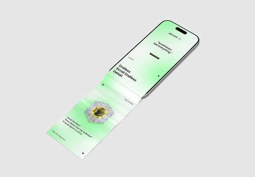 Long Scroll Mobile Phone Mockup
