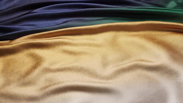 Flowing silk-like aurora with vibrant colors and smooth textures creating an abstract visual effect in motion for artistic, design, or decorative purposes
