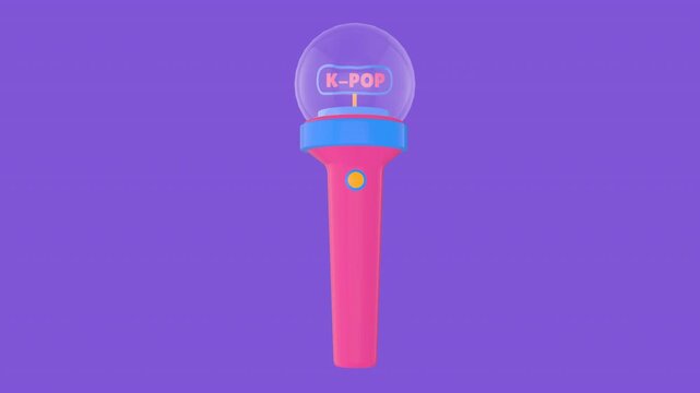 Animated 3D lightstick icon. Alpha channel