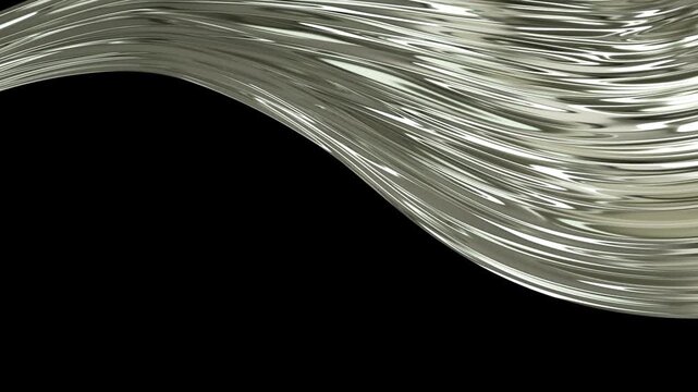 Abstract Silver Wave Background Animation