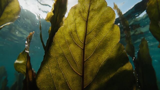 Natureza Oceano Floresta de algas Luz solar