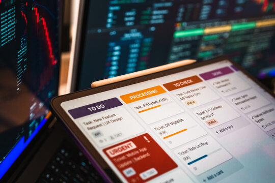 Agile Kanban Board UI Screen