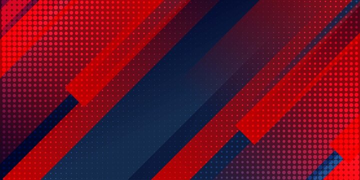 Blue red abstract presentation background with stripes lines