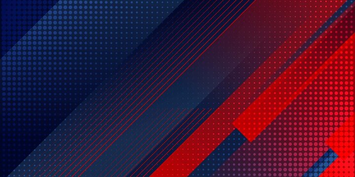 Blue red abstract presentation background with stripes lines