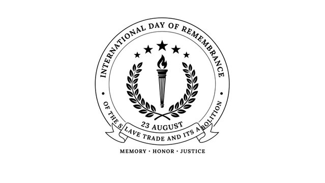 International day of remembrance slave trade emblem