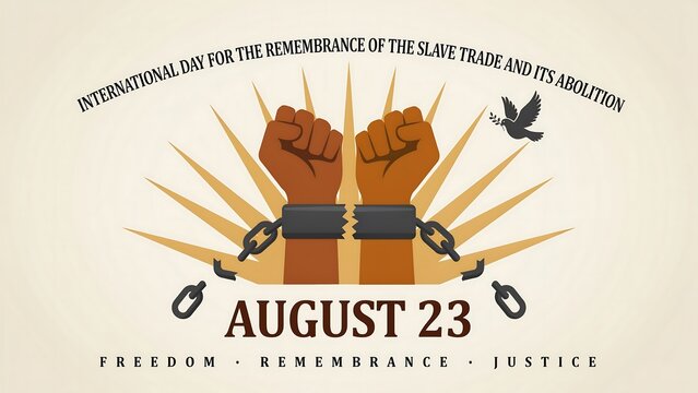 International slave trade remembrance day illustration august 23