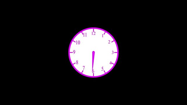 abstract beautiful wall clock animation background, digital analog clock animated, Clock icon .counting down circle clock animation,Analog wall clock spinning animation through the hours, 4k video