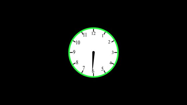abstract beautiful wall clock animation background, digital analog clock animated, Clock icon .counting down circle clock animation,Analog wall clock spinning animation through the hours, 4k video