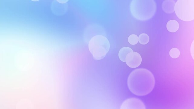 Bright ocean blue and soft magenta gradient motion loop with dynamic glowing bokeh light flares. Ideal for creative presentation background, video intro, and wallpaper