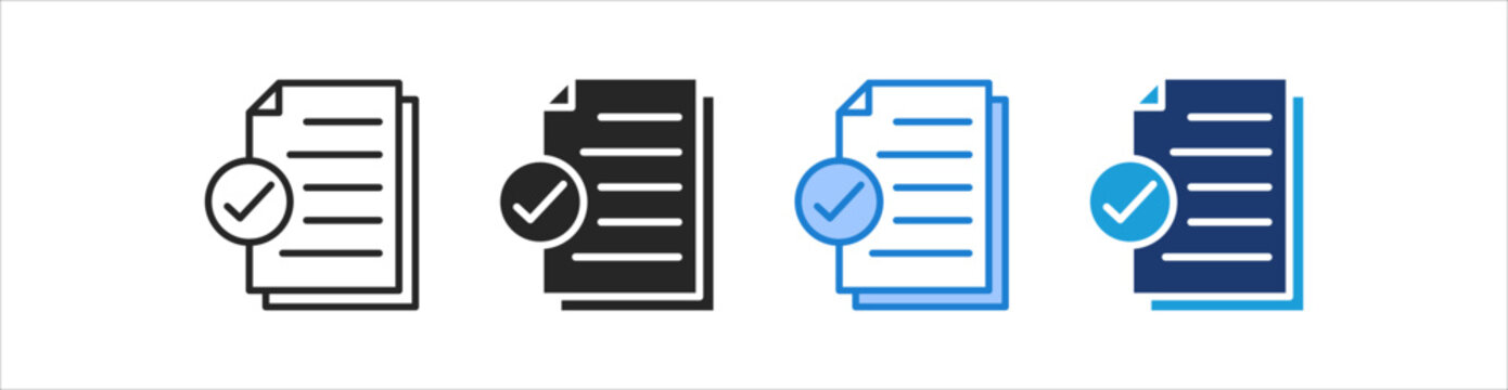 Fact Icon Set Multiple Style Vector Collection