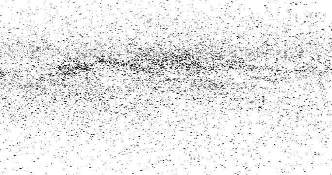 Abstract noise. Small particles of debris and dust. Distressed uneven background. Grunge texture overlay with fine grains isolated on white background.