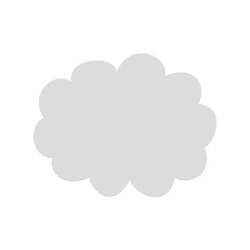 Cloud shape graphic resource element for weather or thought bubble design