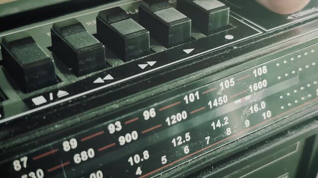 Tuning an old tape recorder and fixing sound issues at home in the living room
