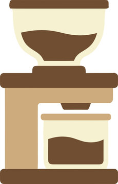 grinder flat vector illustration
