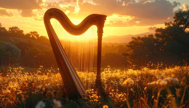 Golden harp
