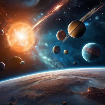 planet in space