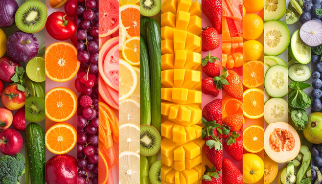 Colorful Fresh Fruit Arrangement