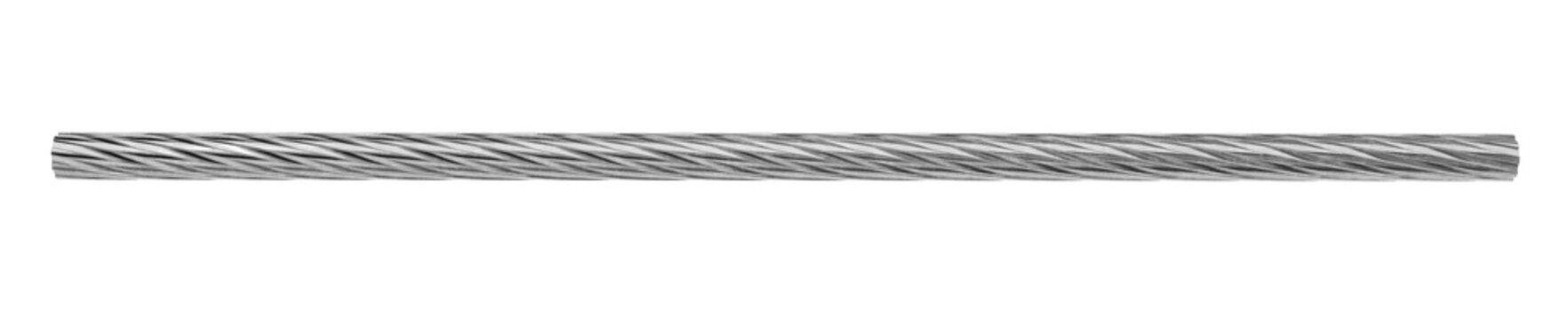 realistic 3d visualization of a tightly braided metal cable or twisted steel rebar with complex procedural geometry pattern