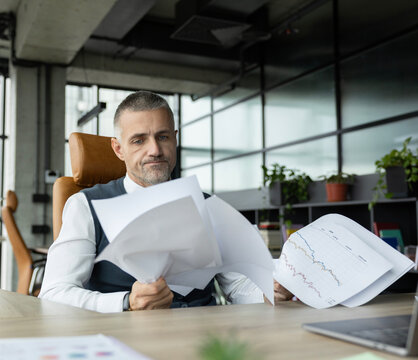 Business ambition. Overworked business manager. Angry businessman after project failure. Mature man feel anger by business problem. Businessman aggression. Business man feel angry and overworked