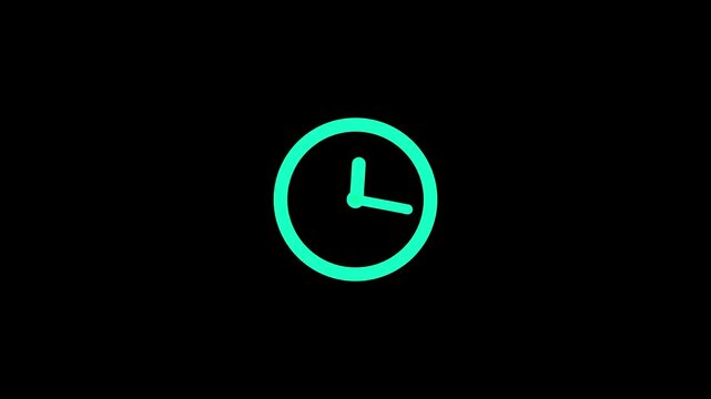 Glowing clock faces showing time progression against a dark background with subtle motion