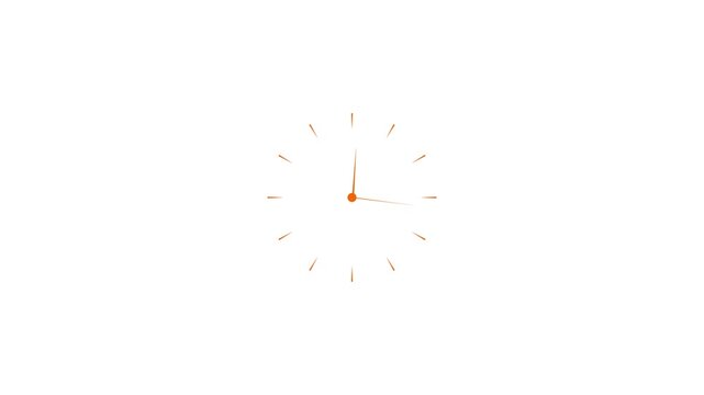 Abstract animated clock hands moving in sync across a black and white striped background