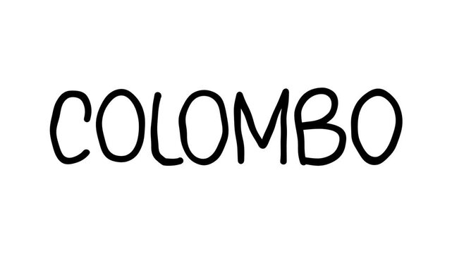 Colombo Hand Drawn Scribble Text Effect