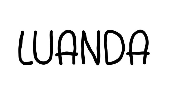 Luanda Hand Drawn Scribble Text Effect