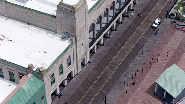 Boardwalk at Atlantic City New Jersey at Jim Whelan Boardwalk Hall formally Atlantic City Convention Hall
