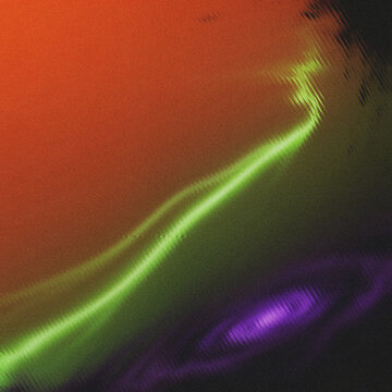 Granular sienna-charcoal gradient, a luminous jagged lime current dynamically intersecting a rippled electric violet vortex, perfect for sci-fi tech