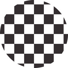 Obraz premium Checkerboard circle