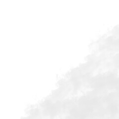 Fototapeta premium White Decorative Cloud Smoke Corner Border Element⁠
