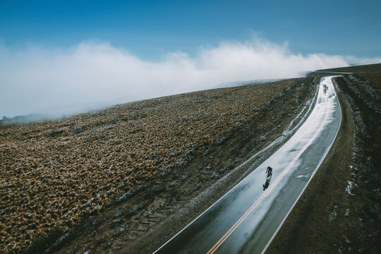 Ciclista en altura