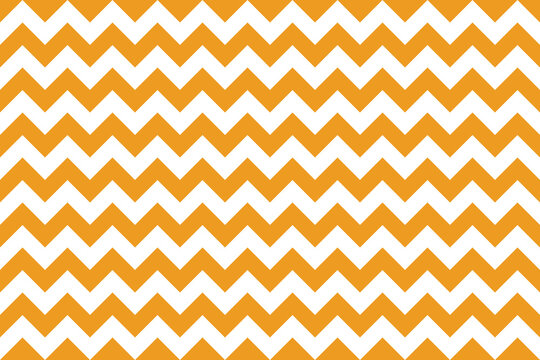 Orange and white color Zig zag seamless pattern.