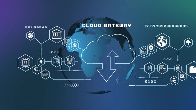 Cloud gateway technology enabling secure enterprise connectivity, intelligent traffic routing and scalable digital integration.