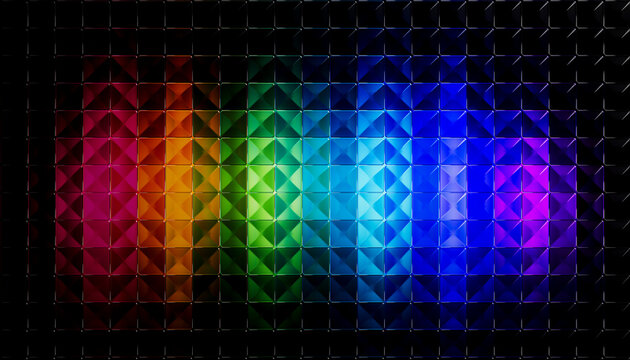 3D Glass Spectrum Gradient