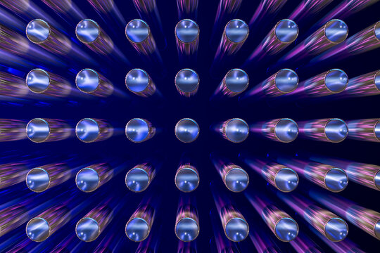 3D Glass Particle Array