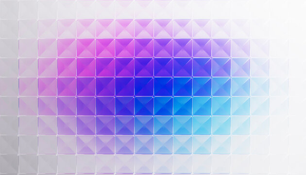 3D Glass Purple Gradient
